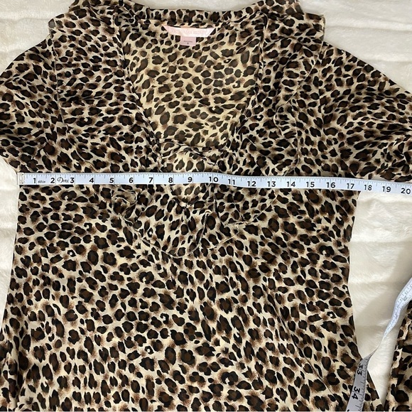 Victoria’s Secret Vintage Leopard Mini Dress Night Gown Cover Up Y2K Size Small - Picture 6 of 10